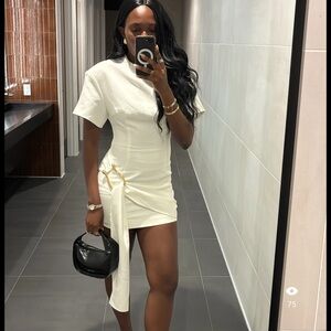 Lioness Martini Draped Belt Minidress